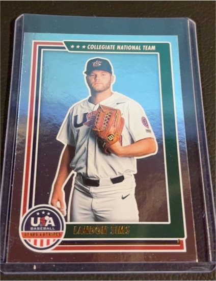 2022 Panini USA Baseball Stars & Stripes #28 Landon Sims — front