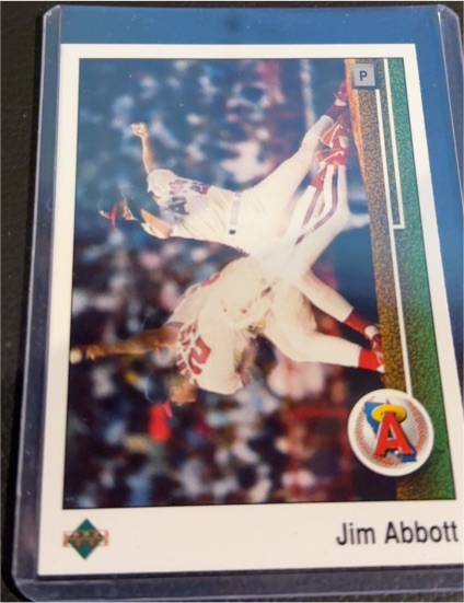 1989 Upper Deck #755 Jim Abbott — front