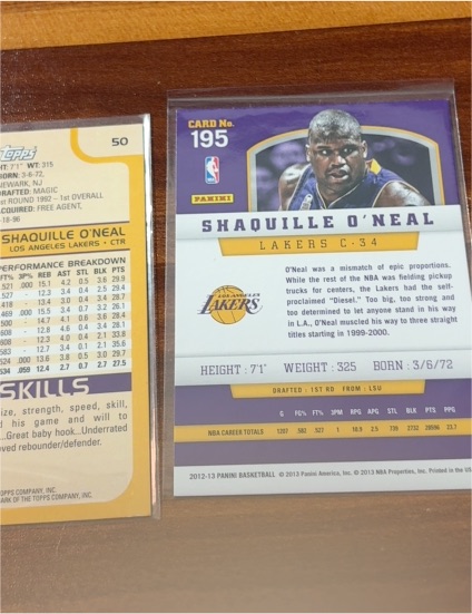 2012-13 Panini Basketball #195 Shaquille O'Neal — front