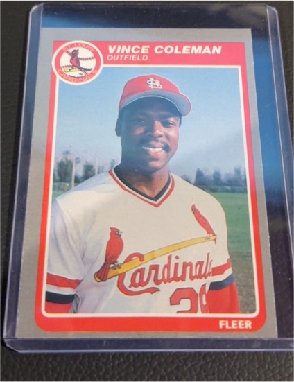 1986 Fleer #31 Vince Coleman — front