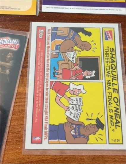 2003-04 Topps Bazooka Comic Strip #7 Shaquille O'Neal — front
