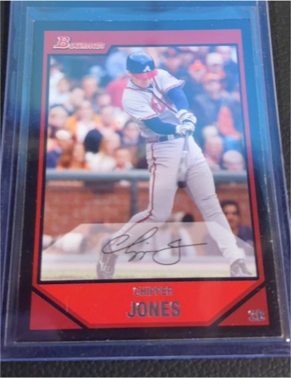 2007 Bowman #142 Chipper Jones — front