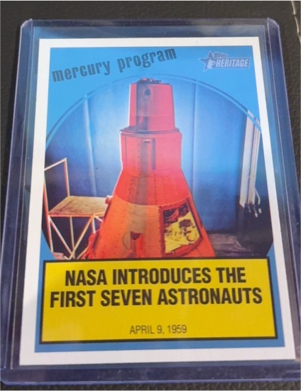 2008 Topps Heritage News Flashbacks #NF5 NASA Introduces the First Seven Astronauts — front