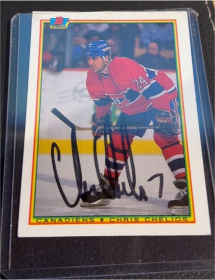 1990-91 Bowman #42 Chris Chelios — front