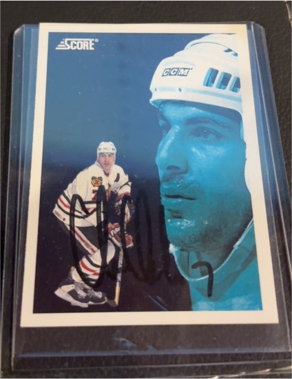 1992 Score #497 Chris Chelios — front