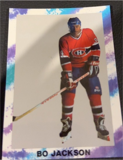 1990 Broder Sports Stars Promo #NNO Bo Jackson Bo Knows Hockey — front