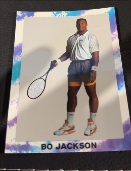 1990 Broder Sports Stars Bo Jackson Bo Knows Tennis — front