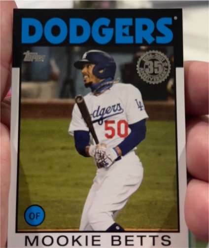 2021 Topps 35th Anniversary #86B-13 Mookie Betts — front