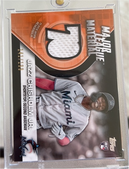 2021 Topps Series 2 Major League Material #MLM-JCH Jazz Chisholm Jr. — front