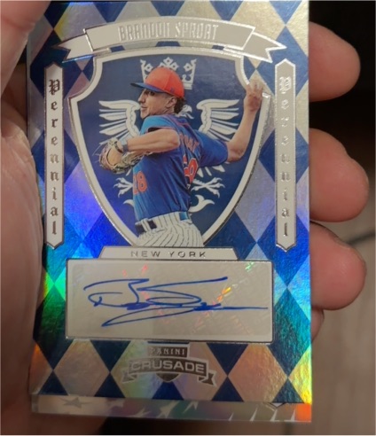 2025 Panini Crusade #PPS-BST Brandon Sproat Perennial Prospect Signatures — front