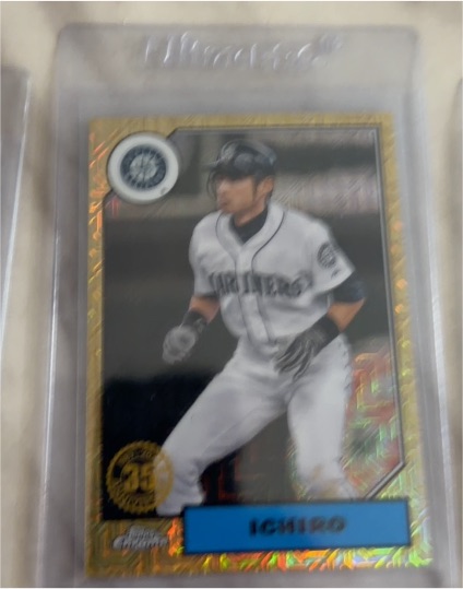 2022 Topps Series 1 1987 Topps Chrome Silver Pack Mojo #T87C-87 Ichiro Suzuki — front