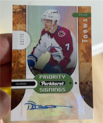 2024 Upper Deck Spring Expo Parkhurst Priority Signings #13 Devon Toews — front