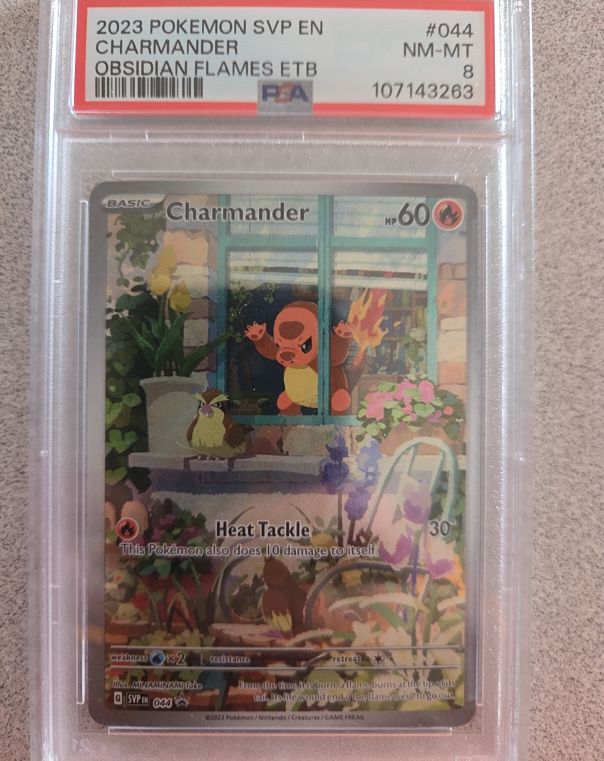 2023 Pokémon SVP #044 Charmander Obsidian Flames ETB — front