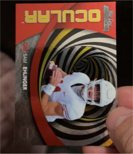 2021 Wild Card Alumination Ocular #OC-25 Sam Ehlinger — front