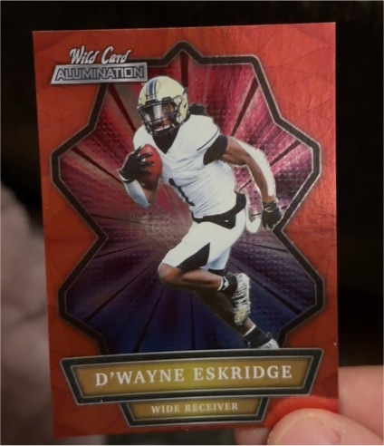 2021 Wild Card Alumination #ABC-67 D'Wayne Eskridge — front