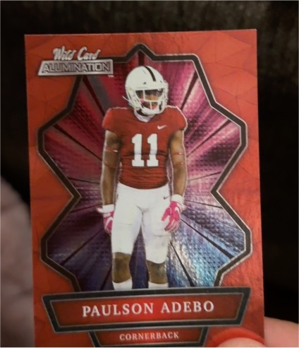 2021 Wild Card Alumination #ABC-46 Paulson Adebo — front