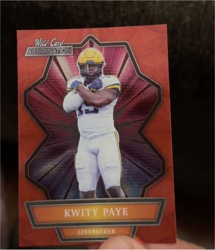 2021 Wild Card Alumination #ABC-28 Kwity Paye — front
