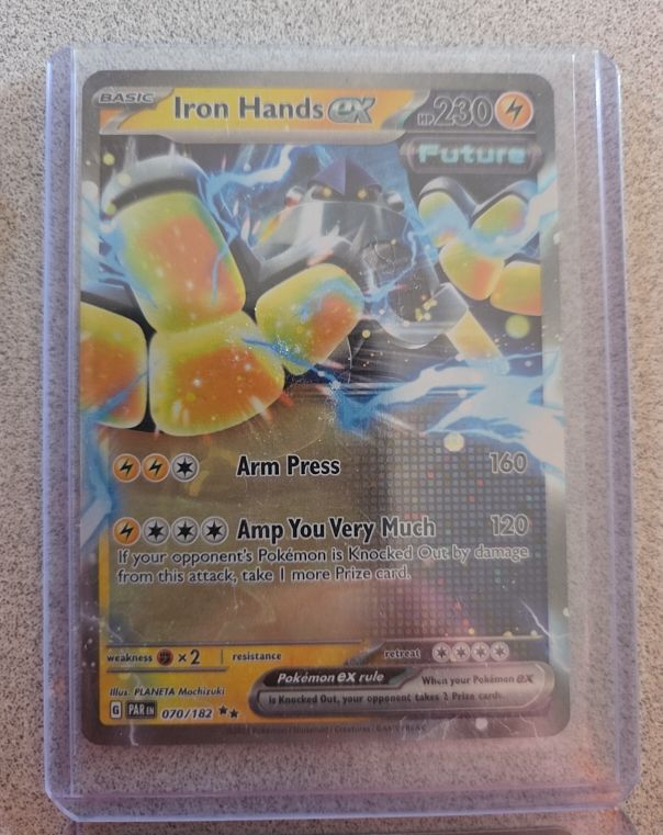 2022 Pokémon SV04: Paradox Rift #070 Iron Hands GX — front