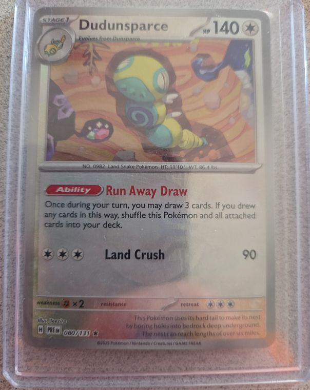 2025 Pokémon #080 Dudunsparce — front