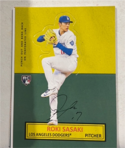 2025 Topps Archives Stand Up Insert #64SU-2 Roki Sasaki — front