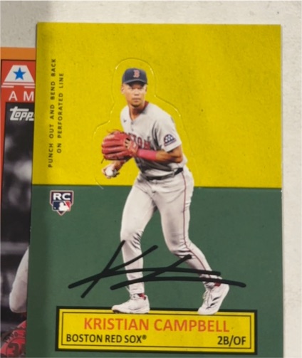2025 Topps Archives 1964 Topps Stand-Ups #64SU-9 Kristian Campbell — front