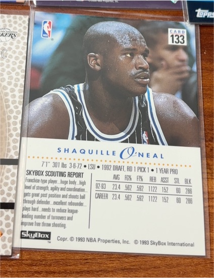 1993-94 SkyBox #133 Shaquille O'Neal — front