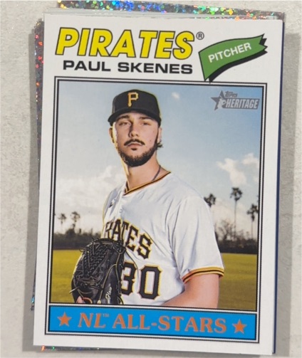 2026 Topps Heritage #33 Paul Skenes — front