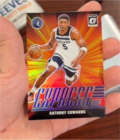2024-25 Panini Donruss Optic #7 Anthony Edwards Express Lane — front