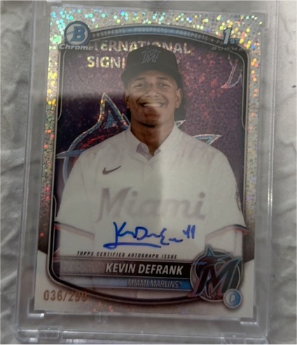 2025 Bowman Chrome #CPA-KD Kevin Defrank — front