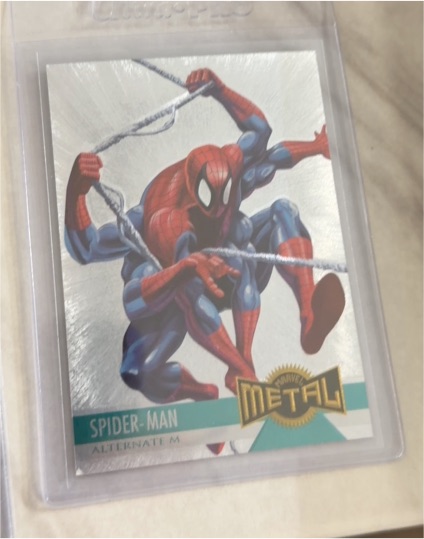 1995 Fleer Marvel Metal #134 Spider-Man Alternate M — front