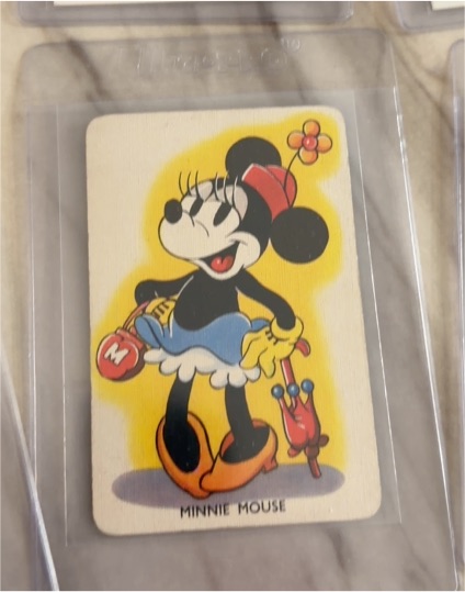 1930s Whitman Minnie Mouse Old Maid Card — front