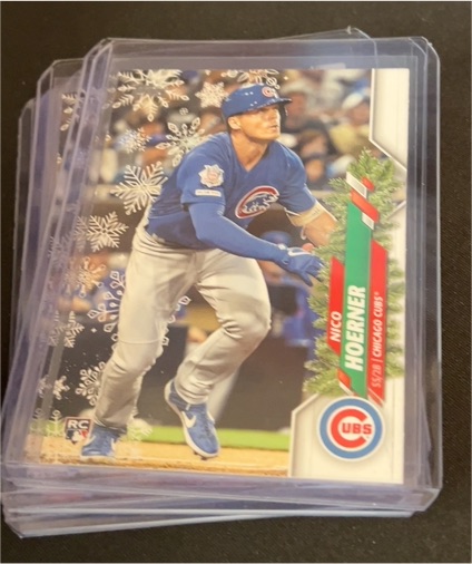 2020 Topps Holiday #HW111 Nico Hoerner — front