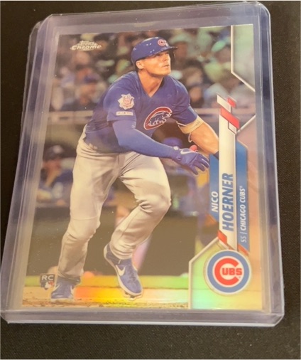 2020 Topps Chrome #161 Nico Hoerner — front