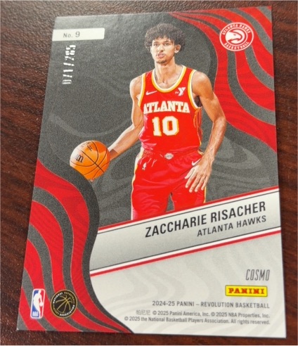2024-25 Panini Revolution #9 Zaccharie Risacher — front
