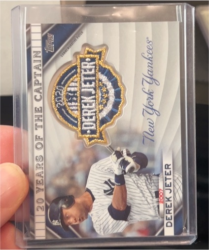 2020 Topps Update #20YCC-10 Derek Jeter 20 Years of The Captain Patch — front