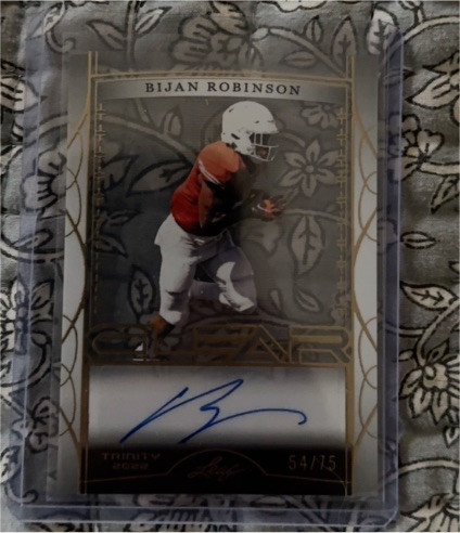 2022 Leaf Trinity #BA-BR1 Bijan Robinson — front