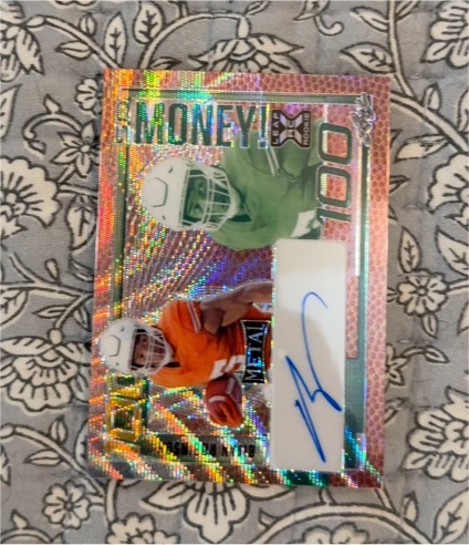 2023 Leaf Metal So Money! #SM-XW1 Xavier Worthy — front