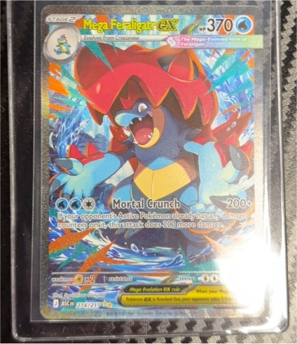 2026 Pokémon TCG Ascended Heroes #274 Mega Feraligatr EX — front