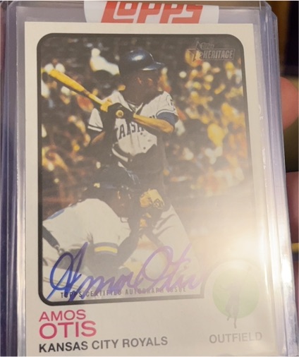 2022 Topps Heritage #ROA-AO Amos Otis — front