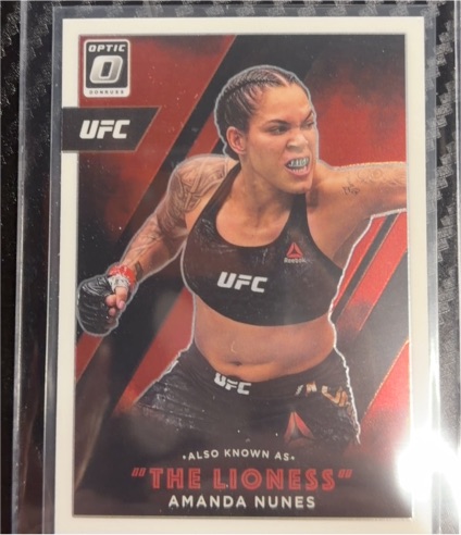 2022 Donruss Optic UFC Also Known As #14 Amanda Nunes — front