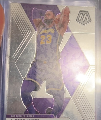 2019-20 Panini Mosaic #8 LeBron James — front