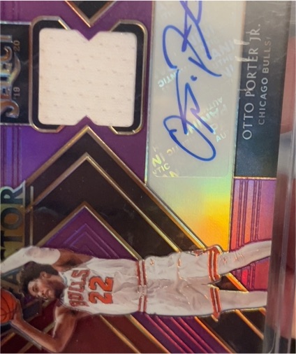 2019 Panini Select X-Factor Memorabilia Signatures Tie-Dye Otto Porter Jr. — front