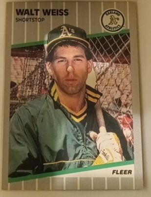 1989 Fleer #24 Walt Weiss — front