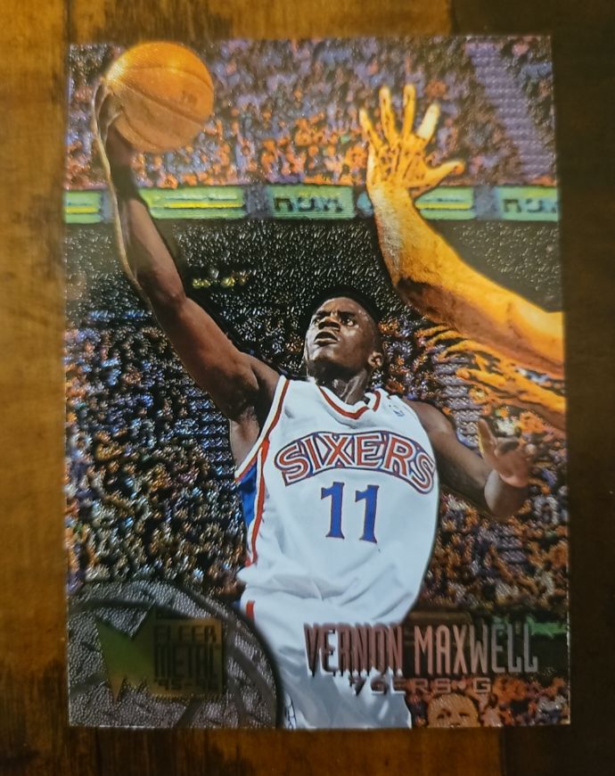 1995-96 Fleer Metal #177 Vernon Maxwell — front