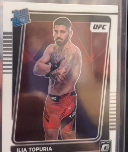 2022 Panini Donruss Optic UFC Rated Rookie #110 Ilia Topuria — front