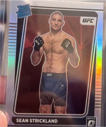 2022 Panini Donruss Optic UFC #111 Sean Strickland Rated Rookie — front