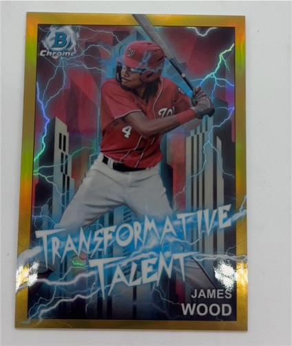 2023 Bowman Chrome Draft #TT-15 James Wood Transformative Talent — front