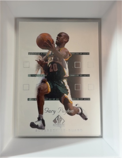 2001-02 SP Authentic #79 Gary Payton — front