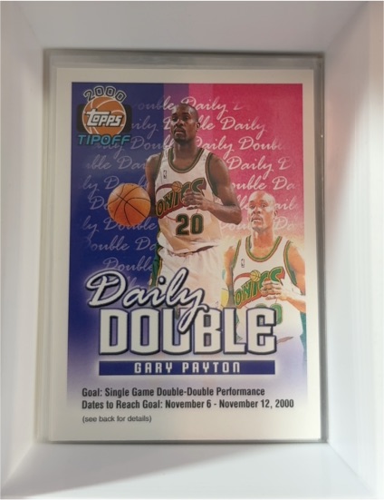 2000-01 Topps Tipoff #NNO Gary Payton Daily Double — front