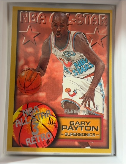 1996-97 Fleer #293 Gary Payton — front